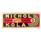 Vintage SST Nichol Kola Embossed Advertising Sign