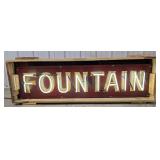 Custom 4ft Neon Soda Fountain Embossed Advertising