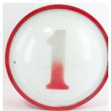 Vintage Lexan & Porcelain Lighted No.1 Gas Station