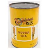 HTF Vintage Penn Lubricant Oils Motor Quart Can w/