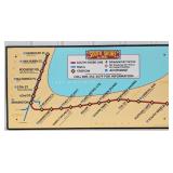 4ft South Shore Line Train Station Sign