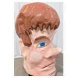 Giant Vintage Paper Mache Parade Head Mask
