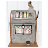 Mills 5ï¿½ Spearmint Liberty Bell 3-Reel Slot Machin