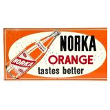 Vintage SST Norka Orange Soda Advertising Sign w/