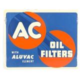 AC Oil Filters with Aluvac Element Metal Sign (TAC