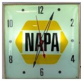 Vintage NAPA Lighted Advertising PAM Clock
