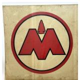 3ft Vintage Monon Railroad Hoosier Line Fiberglass