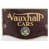 Vintage DSP Vauxhall Cars Dealership Sign w/ Griff