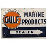 Large 70x45 Vintage SSP Gulf Marine Products Deale