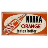Vintage SST Norka Orange Soda Advertising Sign w/
