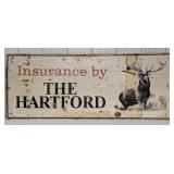5ft Vintage SST Hartford Insurance Reflective Adve