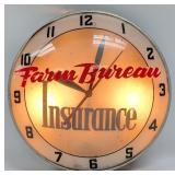 Vintage Farm Bureau Insurance Lighted Double Bubbl