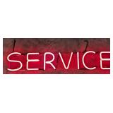 Vintage Auto Dealership "Service" Skeleton Pink