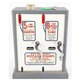 Vintage Postage Stamps Coin Operated Vending Machi