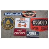Lot Of Vintage Advertising Signs / Porcelain / Tin