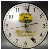 1997 Yoder Clock Works John Deere Lighted Advertis