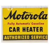 Vintage DST Motorola Car Heater Sign