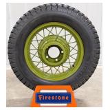Custom Firestone Tires Metal Display Stand w/ Vint