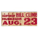4-1/2ft Vintage Muskegon Motorcycle Championship H