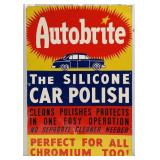 Vintage SST Autobrite Car Polish Advertising Sign