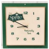 Vintage Sprite Soda Advertising Plastic Clock
