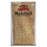 Early SST Gargoyle Mobiloil Authorized Service Cha