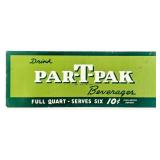 Vintage SST Par-T-Pak Beverages Advertising Sign