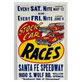 Vintage Chicagoland Santa Fe Speedway Stock Car Ra