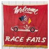 Nearly 5ft 1950s-60s Indianapolis Speedway Welcome