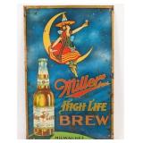 Early SST Miller High Life Beer Advertising Sign