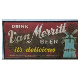 8ft Vintage SST Van Merritt Beer Sign w/ Windmill