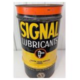 Rare Vintage Signal Lubricants Oil Drum / Oil Can