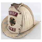 Early Cairns & Brother Metal Fire Chief Helmet NWG