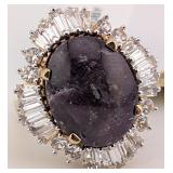 Sterling Gold Overlay 28.68 CT Star Ruby & Sapphir