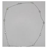 14K Gold Round Cut Diamond Necklace