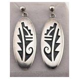 Sterling Alvin Taylor Hopi Native American Earring