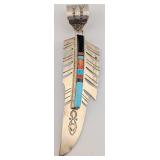 Vintage Sterling Navajo Donald Douglas Feather Pen