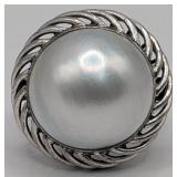 18K Gold Mabe Pearl Ring