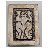 Vintage Mid-Century Modern Brutalist Sterling Silv