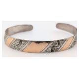 Vintage Navajo Mixed-Metal Sterling Silver & Gold-