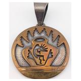 Signed Daniel Mike Navajo Sterling Silver & 12k Go