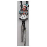 Vintage Sterling Zuni Artost Jimmy Estate Inlaid T