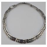 Vintage Sterling Mexico Collar Necklace