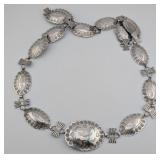 Sterling Native American Made Eagle Link Belt