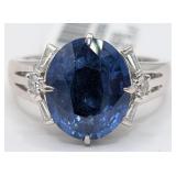 Platinum Oscar Friedman Ceylon Sapphire & Diamond
