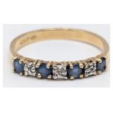 10K Gold Tanzanite & Diamond Ring