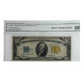 Series 1934 A United States WWII $10 North Africa