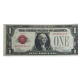 Series Of 1928 United States $1 Red Seal Funny Bac