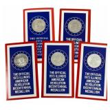 Lot Of Five Lincoln Mint 1973 American Revolution