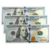 (3) Series 2009 $100 Federal Reserve Star Notes